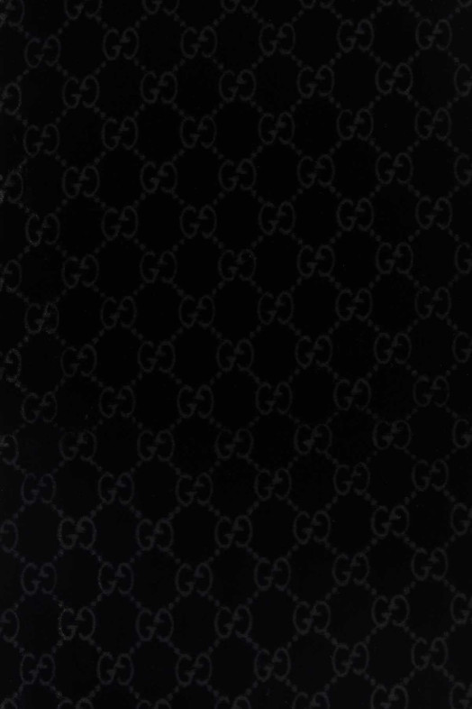 Black velvet scarf Black GUCCI (8653474GAK9)