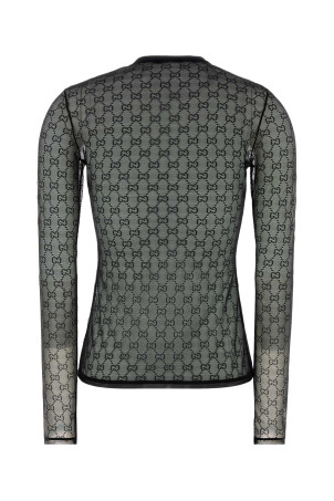 Black mesh top Black GUCCI (866246XUAOY)