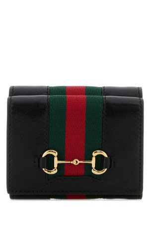 Black leather wallet GUCCI (867131AAGF7)