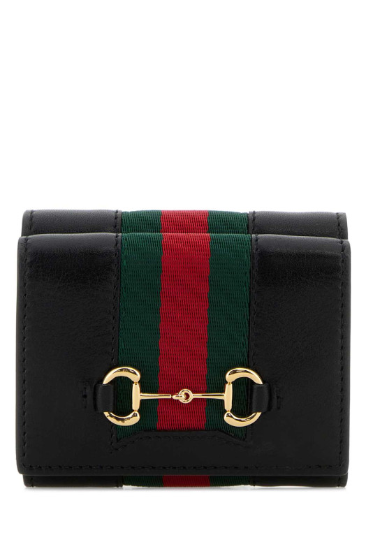 Black leather wallet GUCCI (867131AAGF7)