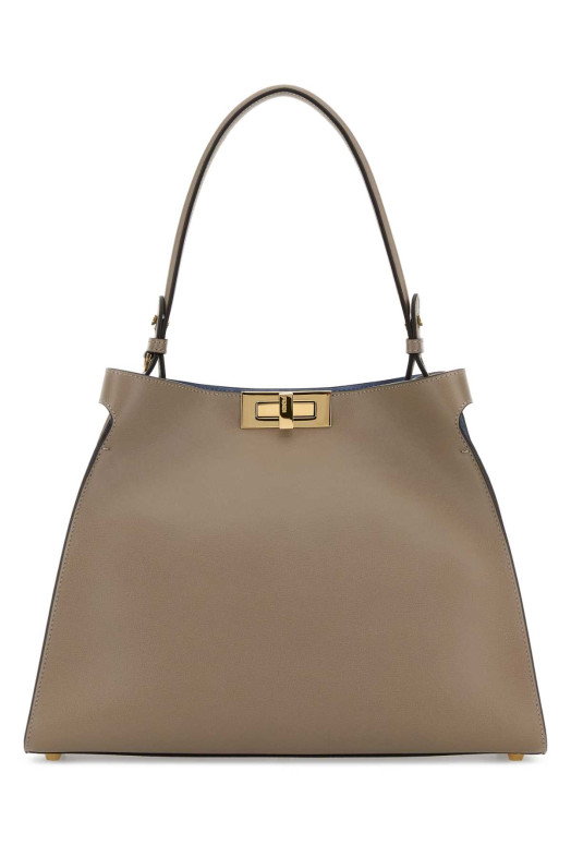 Dove grey leather medium Fendi Way handbag FENDI (8BN368AWPF)