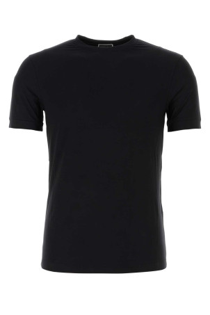 Black stretch viscose t-shirt GIORGIO ARMANI (8NST62SJP4Z)