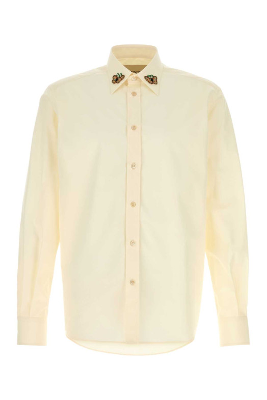 Cream poplin shirt VALENTINO GARAVANI (8V3ABS86B57)