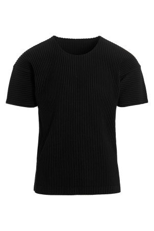 Pleated T-shirt Black   Pleated T-shirt Black