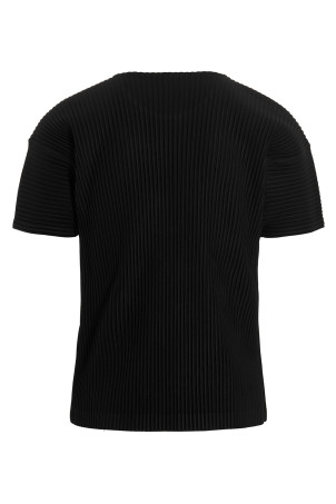 Pleated T-shirt Black   Pleated T-shirt Black
