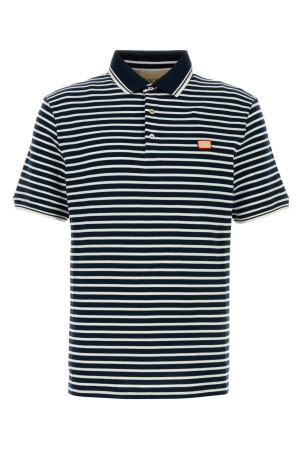 Embroidered piquet polo shirt Beige VALENTINO GARAVANI (8V3MH01KBAF)