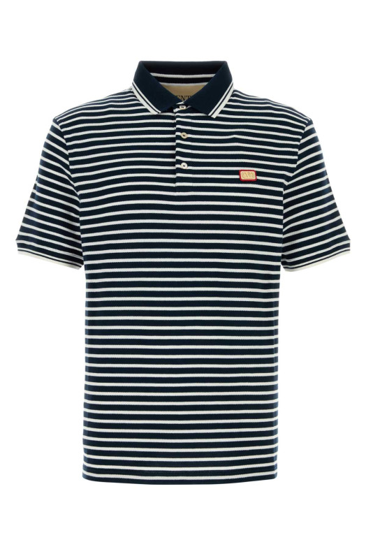 Embroidered piquet polo shirt Beige VALENTINO GARAVANI (8V3MH01KBAF)