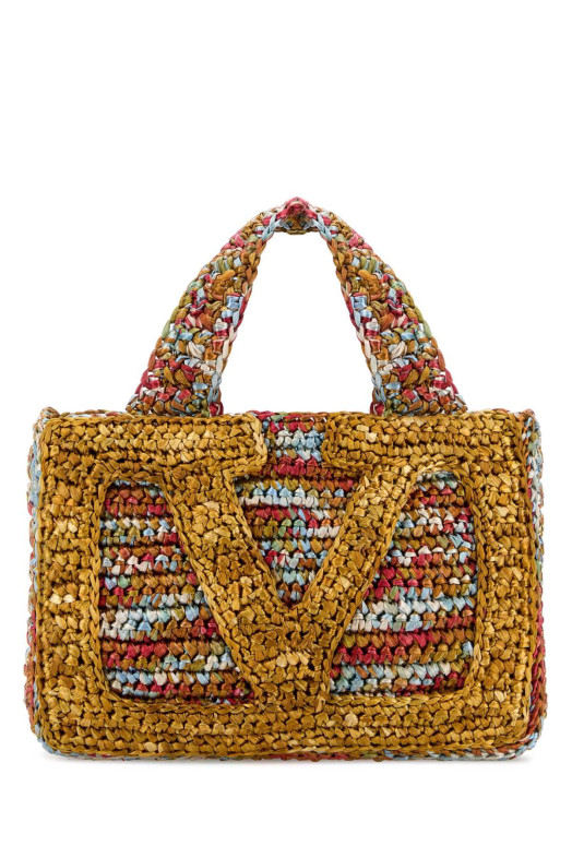 Multicolor raffia small VLogo Signature handbag VALENTINO GARAVANI (8W2B0S12KUI)