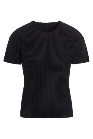 Pleated T-shirt Blue Pleated T-shirt Blue