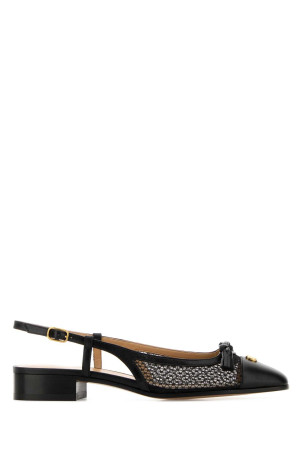 Black mesh and leather ballerinas Black VALENTINO GARAVANI (8W2S0MH0PDY)