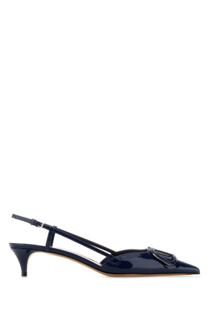 Navy blue leather VLogo Signature pumps VALENTINO GARAVANI (8W2S0Q70TMK)