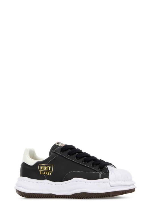 Black leather sneakers Black MAISON MIHARA YASUHIRO (A06FW702)