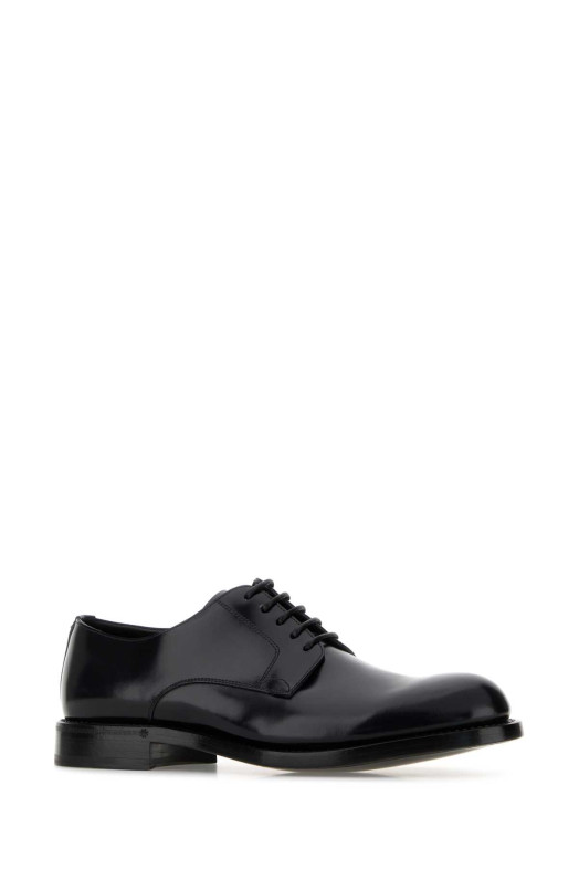 Black leather lace-up shoes DOLCE & GABBANA (A10879A1203)