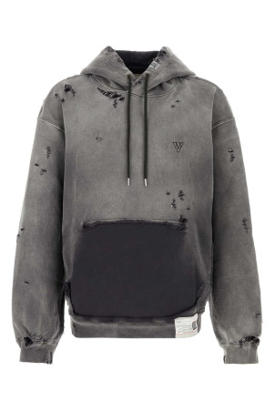 Black cotton oversize sweatshirt Black MAISON MIHARA YASUHIRO (A15HD552)