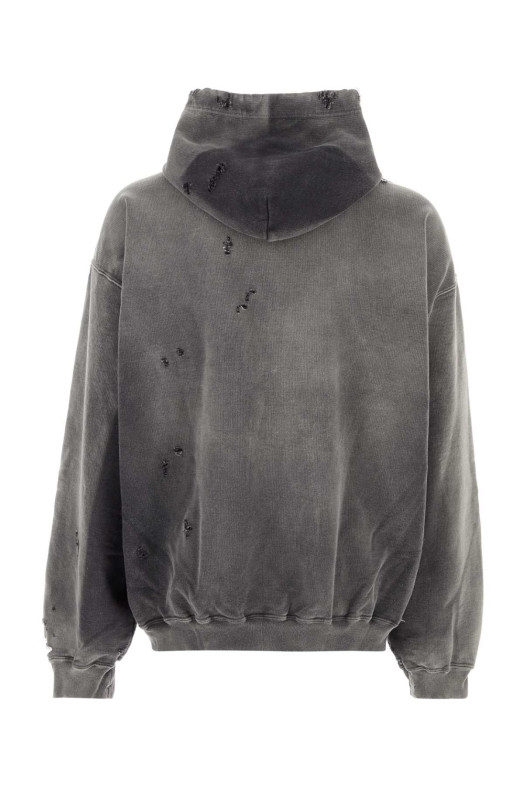 Black cotton oversize sweatshirt Black MAISON MIHARA YASUHIRO (A15HD552)