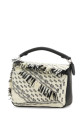 Two-tone fabric Puzzle handbag White/Black LOEWE (A510S21XCJ)
