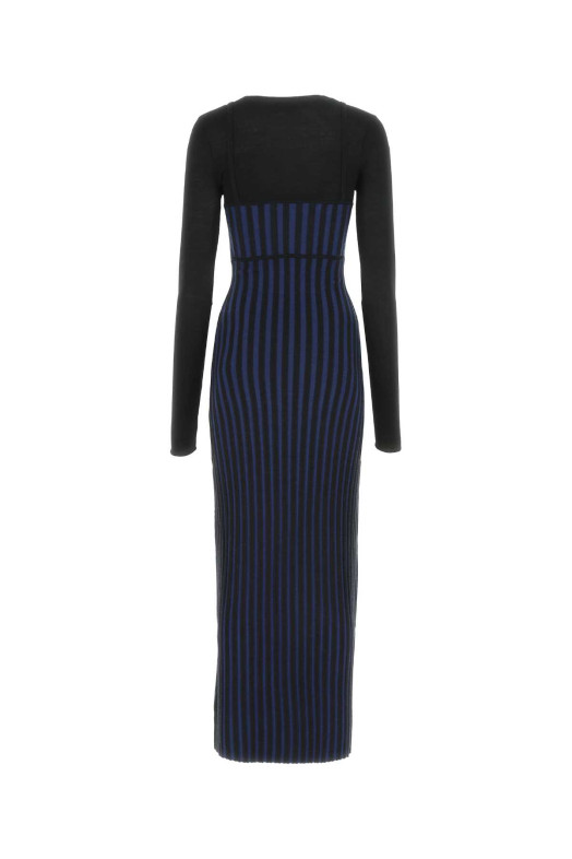 Two-tone wool blend long dress DION LEE (A7634F22)