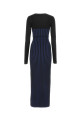 Two-tone wool blend long dress DION LEE (A7634F22)