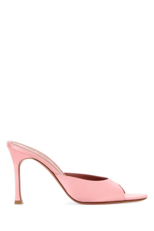 Pastel pink satin Alexa mules Pink AMINA MUADDI (ALEXASLIPPER95)