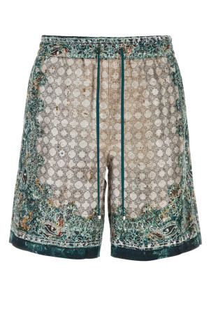 Printed silk bermuda shorts Multicolor AMIRI (AMBMSO1036)