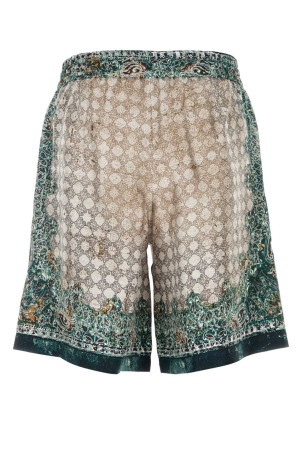 Printed silk bermuda shorts Multicolor AMIRI (AMBMSO1036)