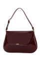 Burgundy leather Ami shoulder bag AMINA MUADDI (AMI)