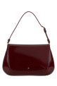 Burgundy leather Ami shoulder bag AMINA MUADDI (AMI)