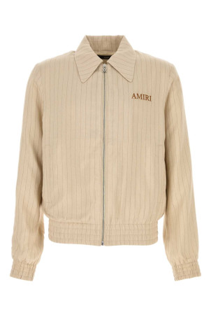 Embroidered viscose blend jacket White AMIRI (AMOUJA1061)