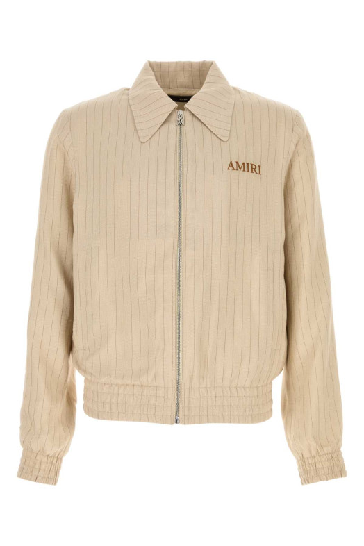 Embroidered viscose blend jacket White AMIRI (AMOUJA1061)