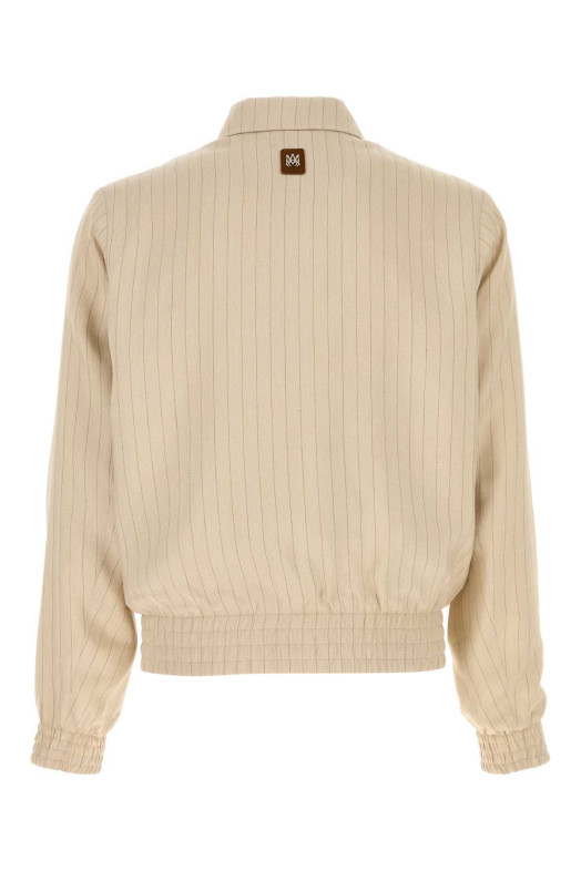 Embroidered viscose blend jacket White AMIRI (AMOUJA1061)