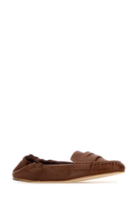 Caramel leather loafers DSQUARED (BAW002012900001)