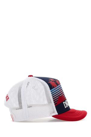 Multicolor jersey and mesh baseball cap DSQUARED (BCM096605C02694)