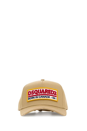 Beige cotton baseball cap DSQUARED (BCM098305C00001)