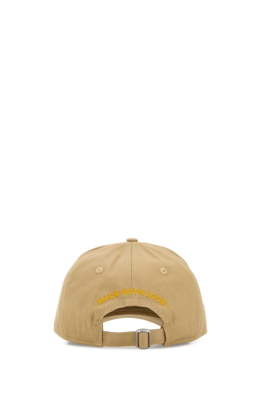 Beige cotton baseball cap DSQUARED (BCM098305C00001)