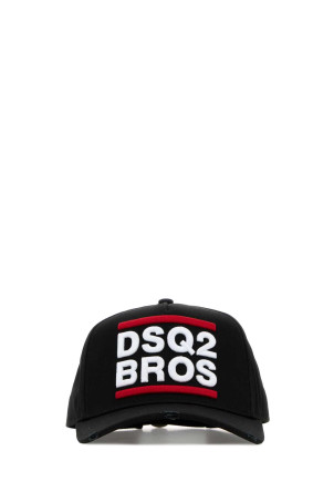 Black cotton baseball cap DSQUARED (BCM098905C00001)