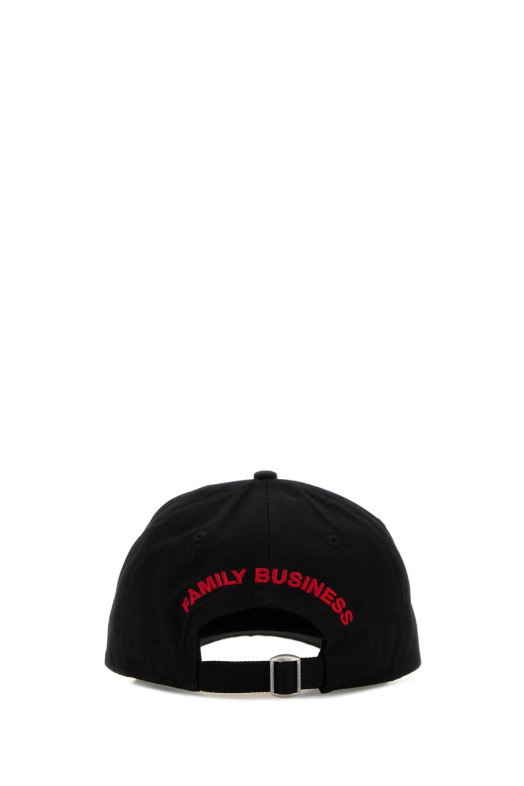 Black cotton baseball cap DSQUARED (BCM098905C00001)