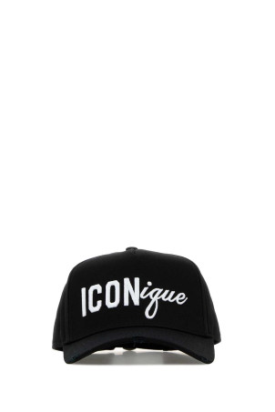 Black cotton baseball cap DSQUARED (BCM099605C00001)