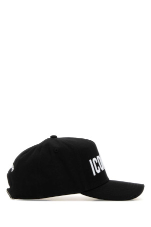 Black cotton baseball cap DSQUARED (BCM099605C00001)