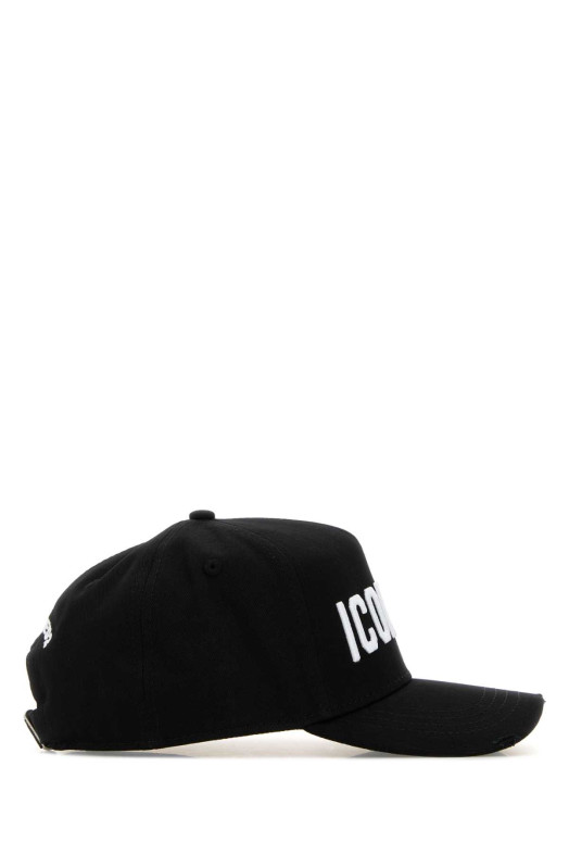 Black cotton baseball cap DSQUARED (BCM099605C00001)