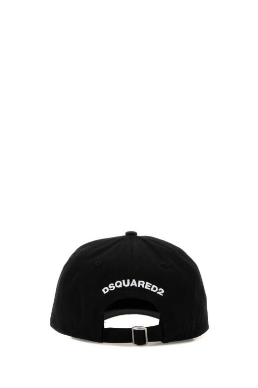 Black cotton baseball cap DSQUARED (BCM099605C00001)