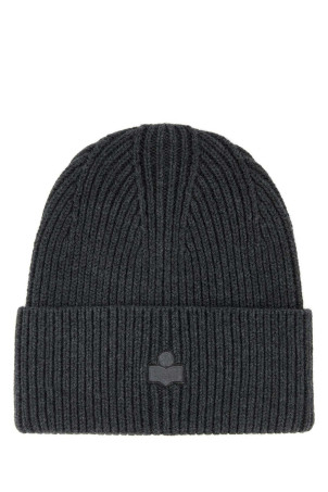 Charcoal stretch cotton blend Mayers beanie hat ISABEL MARANT (BE037MFBD1D02A)