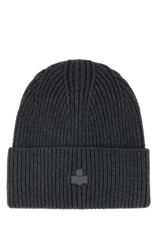 Charcoal stretch cotton blend Mayers beanie hat ISABEL MARANT (BE037MFBD1D02A)