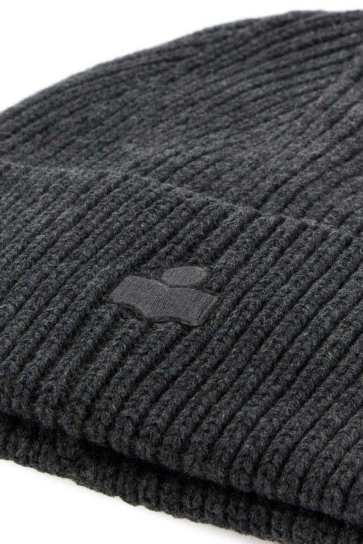 Charcoal stretch cotton blend Mayers beanie hat ISABEL MARANT (BE037MFBD1D02A)