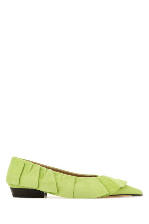 Pastel green suede ballerinas JW ANDERSON (BL0037LA0386)