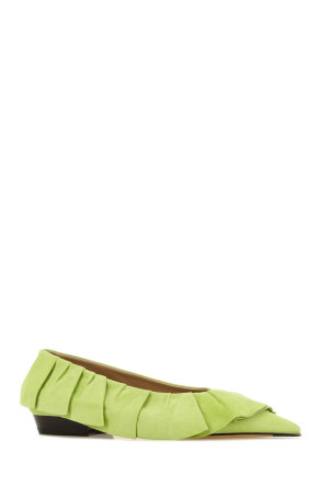 Pastel green suede ballerinas JW ANDERSON (BL0037LA0386)
