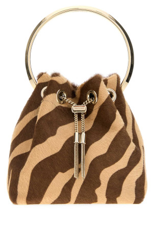 Printed calf hair Bon Bon bucket bag JIMMY CHOO (BONBONZNG)