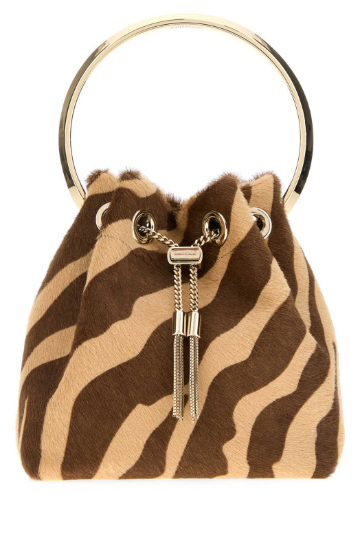 Printed calf hair Bon Bon bucket bag JIMMY CHOO (BONBONZNG)