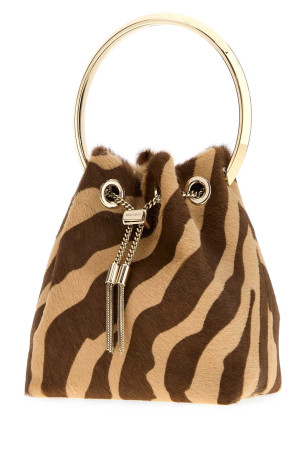 Printed calf hair Bon Bon bucket bag JIMMY CHOO (BONBONZNG)