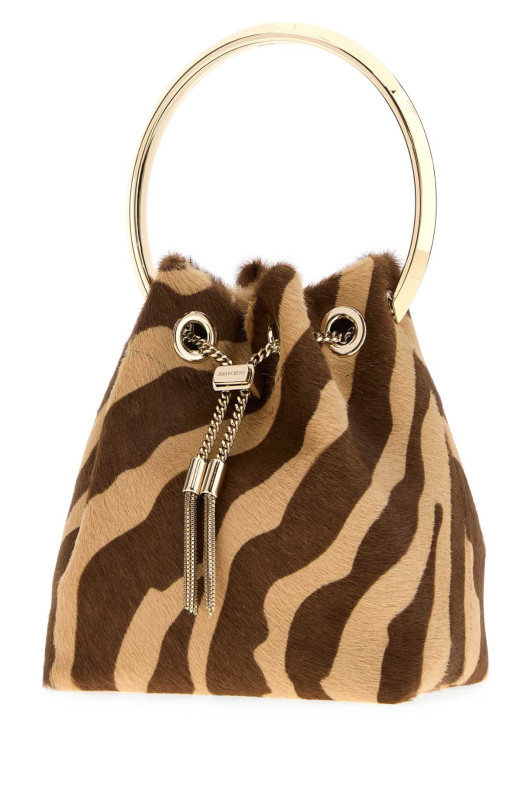 Printed calf hair Bon Bon bucket bag JIMMY CHOO (BONBONZNG)