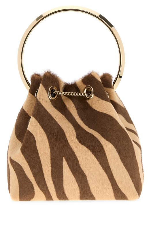 Printed calf hair Bon Bon bucket bag JIMMY CHOO (BONBONZNG)
